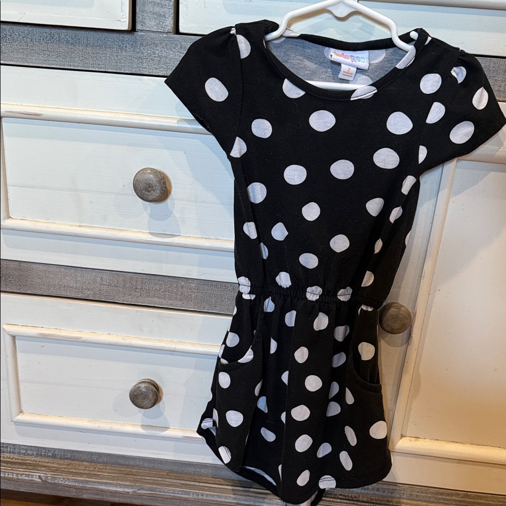 Lula Roe polka dot dress size 2T